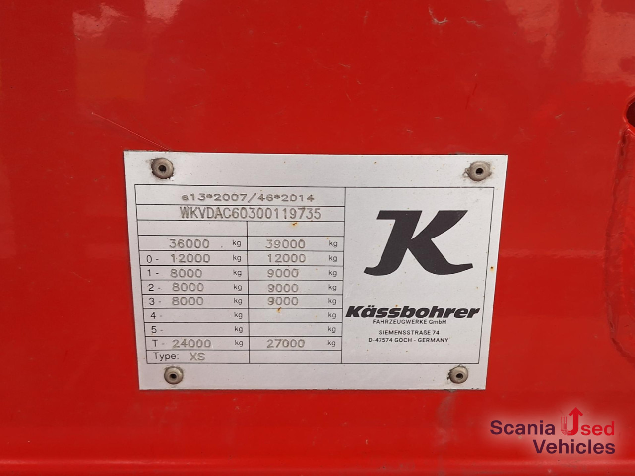 KAESSBOHRER Lebensmitteltank Kippbar SSK 40XS Neuwertig !! - Silocisterna: obrázok 3 KAESSBOHRER Lebensmitteltank Kippbar SSK 40XS Neuwertig !! - Silocisterna: obrázok 3