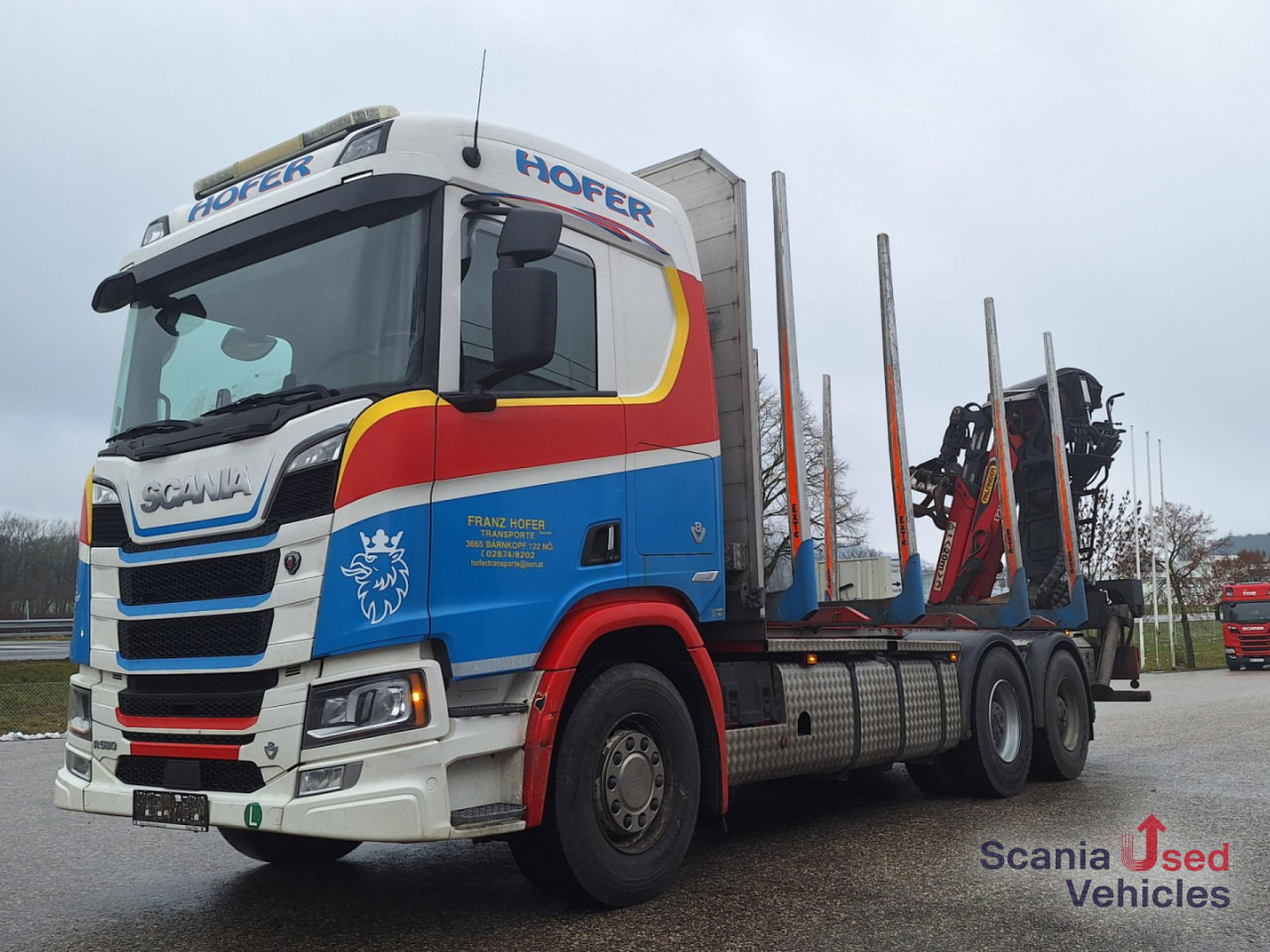 SCANIA R 580 B6x4NB+Epsilon M12 Z - Nákladné vozidlo na prepravu dreva, Auto s hydraulickou rukou: obrázok 1 SCANIA R 580 B6x4NB+Epsilon M12 Z - Nákladné vozidlo na prepravu dreva, Auto s hydraulickou rukou: obrázok 1