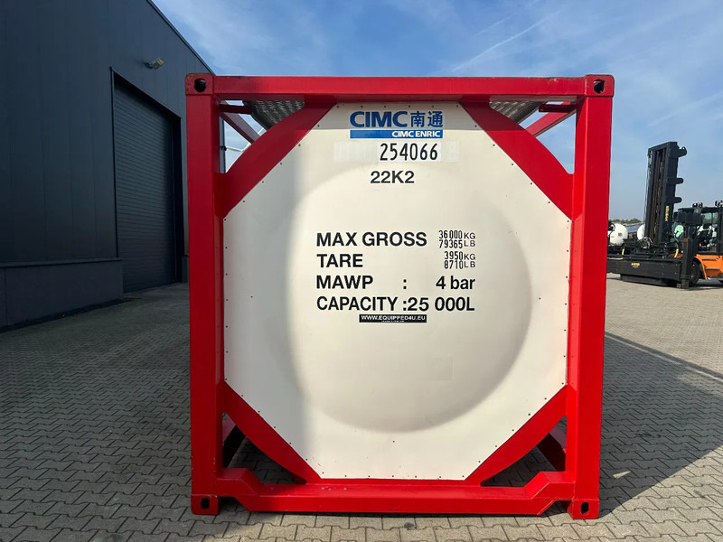 CIMC 20FT ISO, 25.060L / 1-COMP / 3 BAFFELS / T12 / 22K2 / 4 manholes / ADR valid until 12/2026 - Skladovacia nádrž: obrázok 5 CIMC 20FT ISO, 25.060L / 1-COMP / 3 BAFFELS / T12 / 22K2 / 4 manholes / ADR valid until 12/2026 - Skladovacia nádrž: obrázok 5