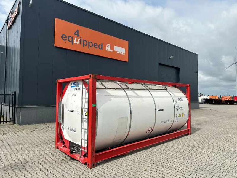 CIMC 20FT ISO, 25.080L/1-COMP/3 BAFFELS/4 manholes, ADR valid until 08/2027 - Skladovacia nádrž: obrázok 1 CIMC 20FT ISO, 25.080L/1-COMP/3 BAFFELS/4 manholes, ADR valid until 08/2027 - Skladovacia nádrž: obrázok 1