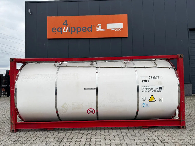 CIMC 20FT ISO, 25.080L / 1-COMP / 3 BAFFELS / T12 / 4 manholes / ADR valid until 02/2027 - Skladovacia nádrž: obrázok 2 CIMC 20FT ISO, 25.080L / 1-COMP / 3 BAFFELS / T12 / 4 manholes / ADR valid until 02/2027 - Skladovacia nádrž: obrázok 2