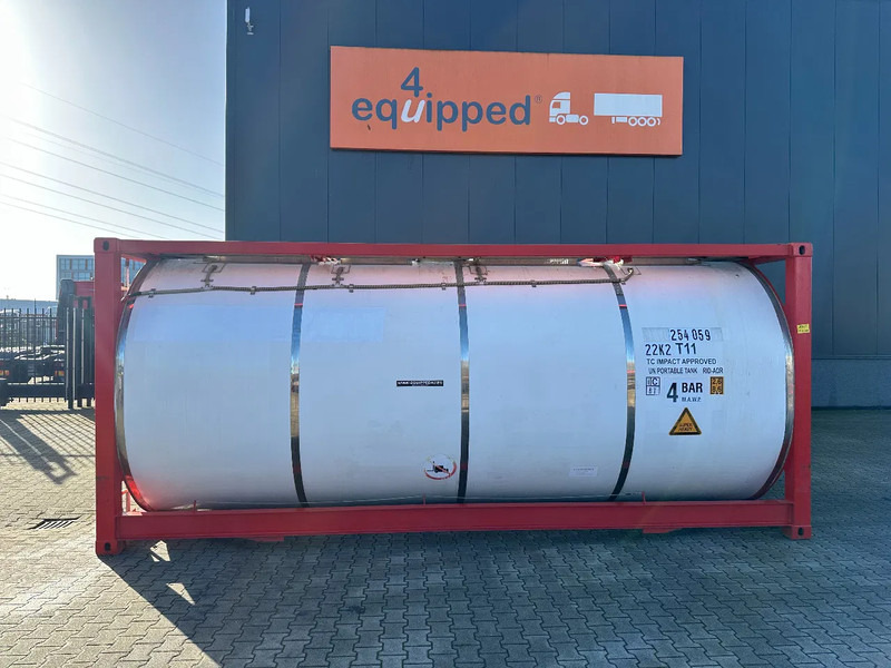 CIMC 20FT ISO, 25.080L / 1-COMP / 3 BAFFELS / T12 / 4 manholes / ADR valid until 12/2026 - Skladovacia nádrž: obrázok 2 CIMC 20FT ISO, 25.080L / 1-COMP / 3 BAFFELS / T12 / 4 manholes / ADR valid until 12/2026 - Skladovacia nádrž: obrázok 2