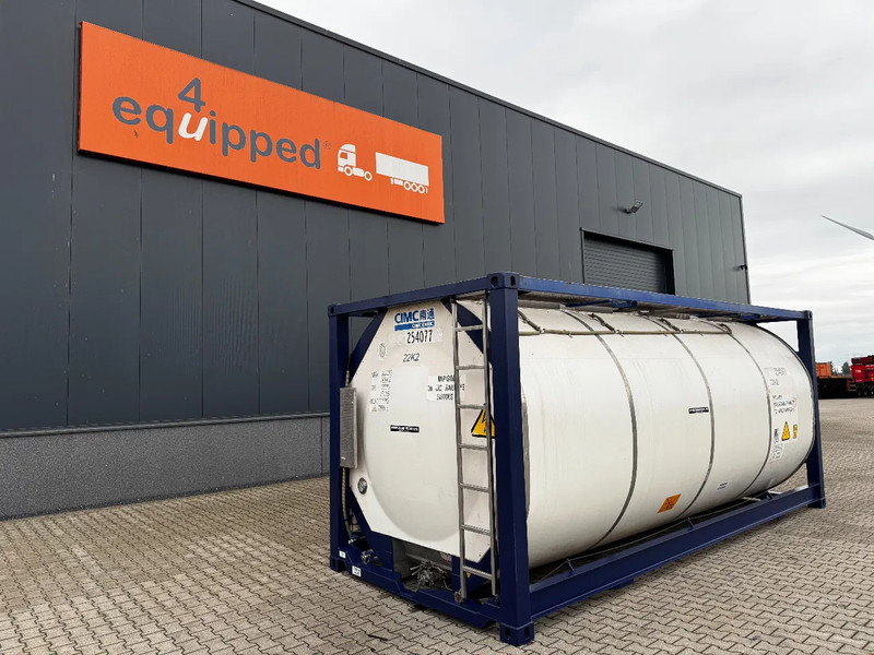 CIMC 20FT ISO, 25.090L / 1-COMP / 3 BAFFELS / T12 / 22T6 / 4 LIDS / ADR valid until 04/2027 - Skladovacia nádrž: obrázok 1 CIMC 20FT ISO, 25.090L / 1-COMP / 3 BAFFELS / T12 / 22T6 / 4 LIDS / ADR valid until 04/2027 - Skladovacia nádrž: obrázok 1