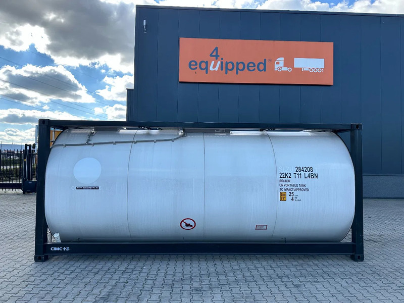CIMC NEW / UNUSED, for FOOD STUFF or CHEMICAL, 20FT ISO, 25.030L, L4BN, UN Portable, T11, test: 1-2027 - Cisternový kontajner: obrázok 2 CIMC NEW / UNUSED, for FOOD STUFF or CHEMICAL, 20FT ISO, 25.030L, L4BN, UN Portable, T11, test: 1-2027 - Cisternový kontajner: obrázok 2
