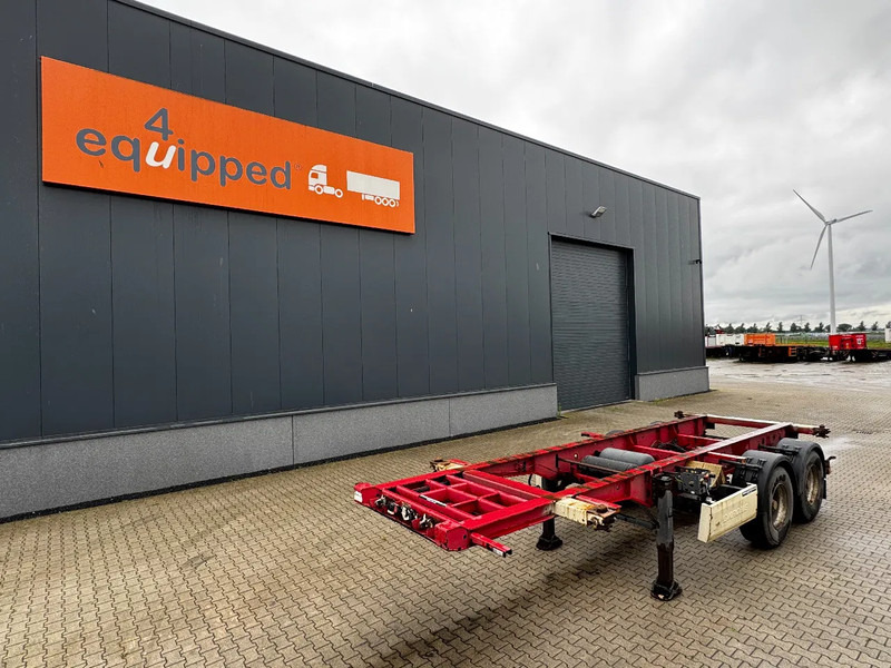 Krone 2-assig 20FT chassis, BPW + trommel, luchtvering, leeggewicht: 3.180kg - Náves preprava kontajnerov/ Výmenná nadstavba: obrázok 1 Krone 2-assig 20FT chassis, BPW + trommel, luchtvering, leeggewicht: 3.180kg - Náves preprava kontajnerov/ Výmenná nadstavba: obrázok 1