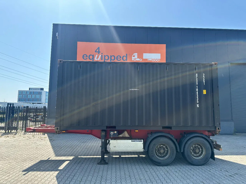 Krone 2-axle 20FT chassis + 20FT DV 8'6" container ONE-WAY - Náves preprava kontajnerov/ Výmenná nadstavba: obrázok 2 Krone 2-axle 20FT chassis + 20FT DV 8'6" container ONE-WAY - Náves preprava kontajnerov/ Výmenná nadstavba: obrázok 2