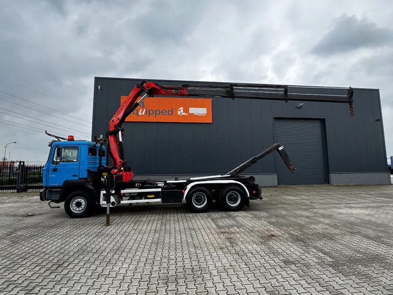 MAN FE 410A, 6x4, EURO-2, Palfinger 17000 Crane + VDL HOOK, full spring, manual gearbox, MOT 9/2025 - Hákový nosič kontajnerov, Auto s hydraulickou rukou: obrázok 2 MAN FE 410A, 6x4, EURO-2, Palfinger 17000 Crane + VDL HOOK, full spring, manual gearbox, MOT 9/2025 - Hákový nosič kontajnerov, Auto s hydraulickou rukou: obrázok 2