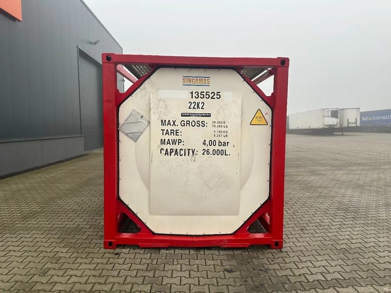 SINGAMAS 20FT ISO, 26.000L/1-COMP/3 BAFFELS/3 manholes, 5Y inspection: 06/2027 - Skladovacia nádrž: obrázok 5 SINGAMAS 20FT ISO, 26.000L/1-COMP/3 BAFFELS/3 manholes, 5Y inspection: 06/2027 - Skladovacia nádrž: obrázok 5