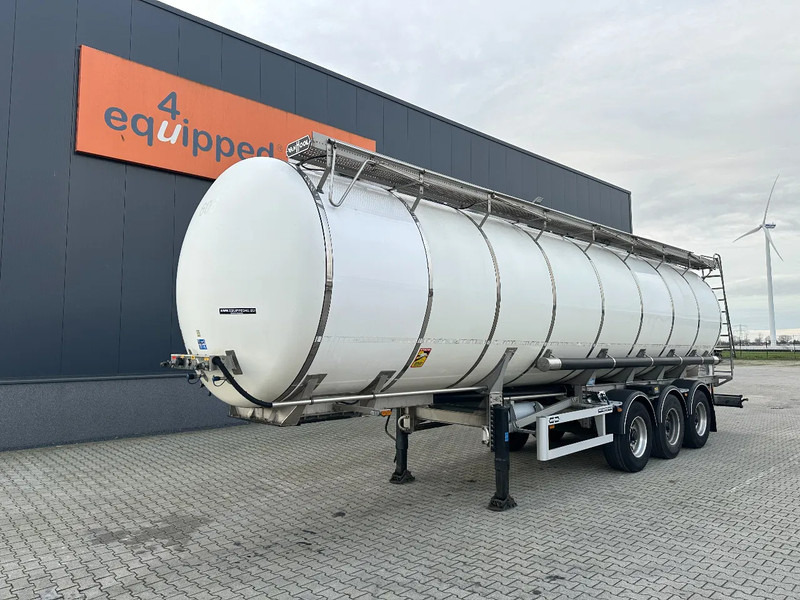 Van Hool FOOD / 39.000L / 3-COMP / INOX / NL-trailer / APK: 07/2026 - Cisternový náves: obrázok 1 Van Hool FOOD / 39.000L / 3-COMP / INOX / NL-trailer / APK: 07/2026 - Cisternový náves: obrázok 1