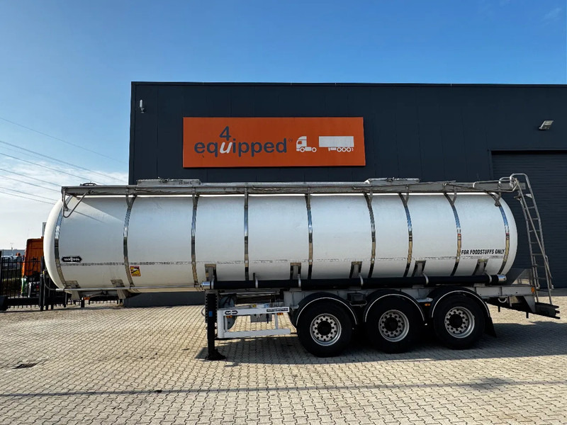 Van Hool FOOD / RVS chassis / 5.860KG/ 29.500L / 1-COMP / 1 -BAFFLE / DISC/ NL / TYRES 80 pct / APK - Cisternový náves: obrázok 2 Van Hool FOOD / RVS chassis / 5.860KG/ 29.500L / 1-COMP / 1 -BAFFLE / DISC/ NL / TYRES 80 pct / APK - Cisternový náves: obrázok 2