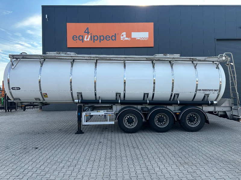 Van Hool LEBENSMITTEL / RVS Rahmen / Leergewicht: 5.860kg / 29.500L / 1-Kammer+ 1 Schwallwand / Scheibebremse / NL / APK - Cisternový náves: obrázok 2 Van Hool LEBENSMITTEL / RVS Rahmen / Leergewicht: 5.860kg / 29.500L / 1-Kammer+ 1 Schwallwand / Scheibebremse / NL / APK - Cisternový náves: obrázok 2