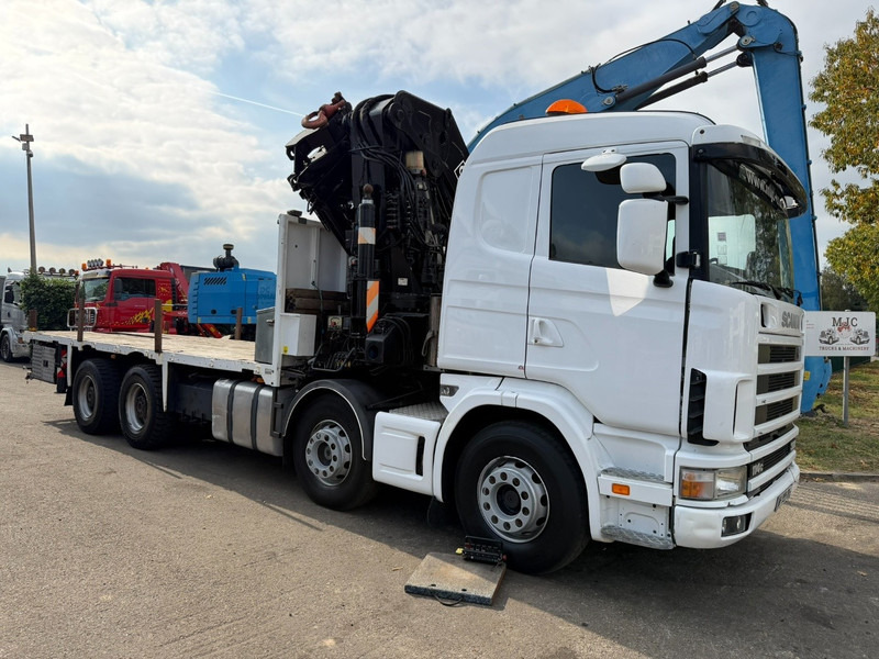 Scania 114C-380 8x4 PRITSCHE + KRAN HIAB 700 E-5 - PLATFORM 6m80 + TWISTLOCKS - MANUAL - RETARDER - STEEL SPRING / BIG AXLE HUB REDUCTION - AP ACHSEN - Valníkový/ Plošinový nákladný automobil, Auto s hydraulickou rukou: obrázok 2 Scania 114C-380 8x4 PRITSCHE + KRAN HIAB 700 E-5 - PLATFORM 6m80 + TWISTLOCKS - MANUAL - RETARDER - STEEL SPRING / BIG AXLE HUB REDUCTION - AP ACHSEN - Valníkový/ Plošinový nákladný automobil, Auto s hydraulickou rukou: obrázok 2