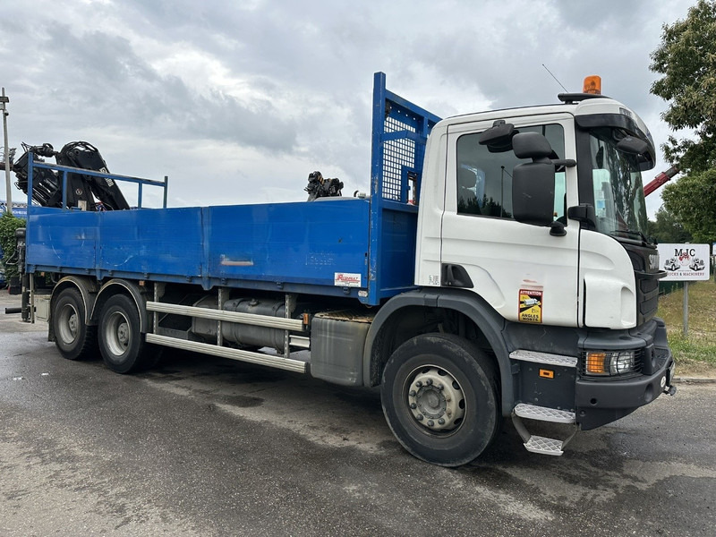 Scania P410 6x4 + CRANE HIAB 166 ES-4 - RETARDER - ROTATOR - PLATFORM 6m80 - BIG AXLES HUB REDUCTION - STEEL SPRING - Auto s hydraulickou rukou: obrázok 1 Scania P410 6x4 + CRANE HIAB 166 ES-4 - RETARDER - ROTATOR - PLATFORM 6m80 - BIG AXLES HUB REDUCTION - STEEL SPRING - Auto s hydraulickou rukou: obrázok 1