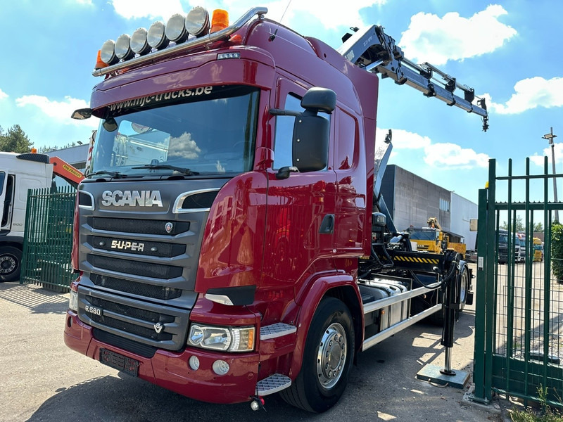 Scania R580 6X2 V8 HOOKLIFT + CRANE HIAB 211 E-4 HIPRO - ROTATOR - RETARDER - ALCOA ALU - RADIO - NL TRUCK - Hákový nosič kontajnerov, Auto s hydraulickou rukou: obrázok 3 Scania R580 6X2 V8 HOOKLIFT + CRANE HIAB 211 E-4 HIPRO - ROTATOR - RETARDER - ALCOA ALU - RADIO - NL TRUCK - Hákový nosič kontajnerov, Auto s hydraulickou rukou: obrázok 3