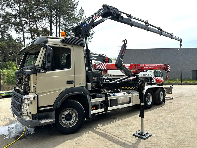 Volvo FM 370 6x2 HOOKLIFT 21T + CRANE HIAB 144 E-4 HIDUO - ENGINE / GEARBOX OK - CHASSIS OK - RUNNING + DRIVING - BE TRUCK - Hákový nosič kontajnerov, Auto s hydraulickou rukou: obrázok 2 Volvo FM 370 6x2 HOOKLIFT 21T + CRANE HIAB 144 E-4 HIDUO - ENGINE / GEARBOX OK - CHASSIS OK - RUNNING + DRIVING - BE TRUCK - Hákový nosič kontajnerov, Auto s hydraulickou rukou: obrázok 2
