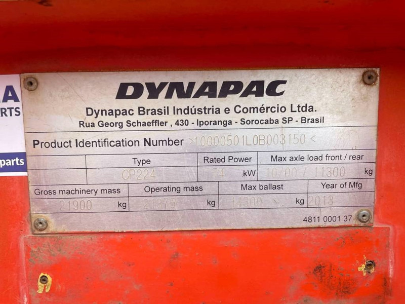 Dynapac CP224 - Pneumatikový valec: obrázok 3 Dynapac CP224 - Pneumatikový valec: obrázok 3