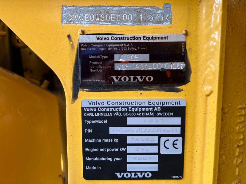 Volvo A30E - Ťahačový kĺbový damper: obrázok 1 Volvo A30E - Ťahačový kĺbový damper: obrázok 1