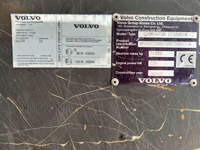 Volvo EC380E HR UHD - Pásové rýpadlo: obrázok 4 Volvo EC380E HR UHD - Pásové rýpadlo: obrázok 4
