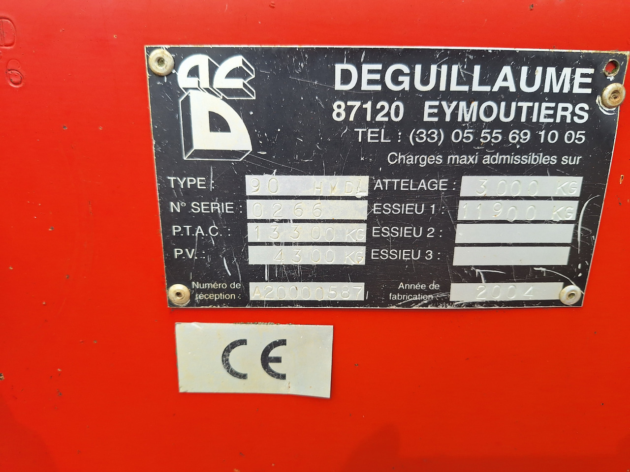 DEGUILLAUME HVD1310 - Rozmetadlo hnoja: obrázok 4 DEGUILLAUME HVD1310 - Rozmetadlo hnoja: obrázok 4