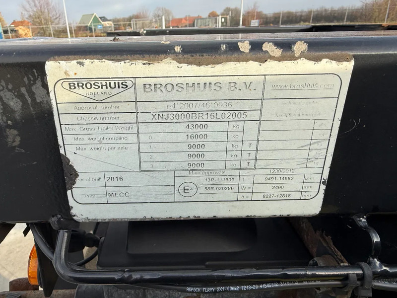 Náves preprava kontajnerov/ Výmenná nadstavba Broshuis 3UCC-39/45 FLN / All sizes / BPW / Lift as / NL Trailer: obrázok 20