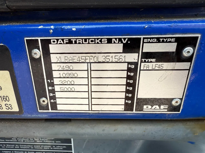DAF LF 45.160 LF45-160 EEV Koffer mit Ladebordwand 8.300KG - Skříňový nákladní auto: obrázok 5 DAF LF 45.160 LF45-160 EEV Koffer mit Ladebordwand 8.300KG - Skříňový nákladní auto: obrázok 5