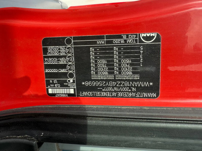 Skříňový nákladní auto MAN TGM 18.250 TGM 18.250 4X2 Koffer mit Ladebordwand TUV-2-2026 NL-Truck: obrázok 10