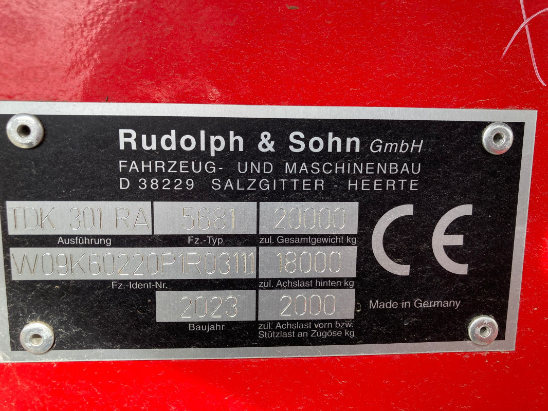 Rudolph TDK 301 RA - Poľnohospodársky sklápěcí príves: obrázok 4 Rudolph TDK 301 RA - Poľnohospodársky sklápěcí príves: obrázok 4