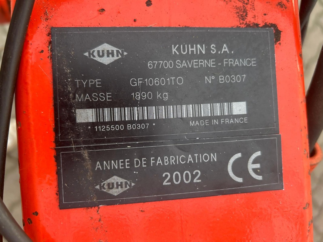 Kuhn GF 10601 TO - Obracač sena: obrázok 3 Kuhn GF 10601 TO - Obracač sena: obrázok 3