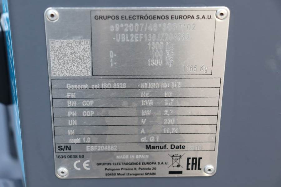 Osvetľovacia veža Atlas Copco HiLight H5+ SV2 Valid inspection, *Guarantee! Max: obrázok 7