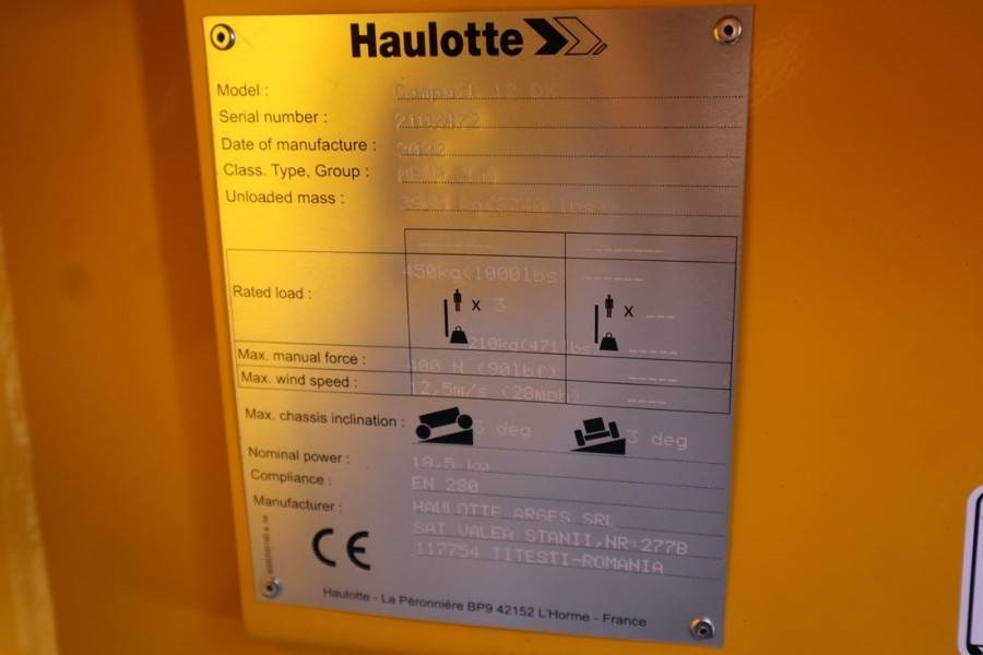 Haulotte Compact 12DX Valid Inspection, *Guarantee! Diesel, - Samohybná plošiny: obrázok 5 Haulotte Compact 12DX Valid Inspection, *Guarantee! Diesel, - Samohybná plošiny: obrázok 5