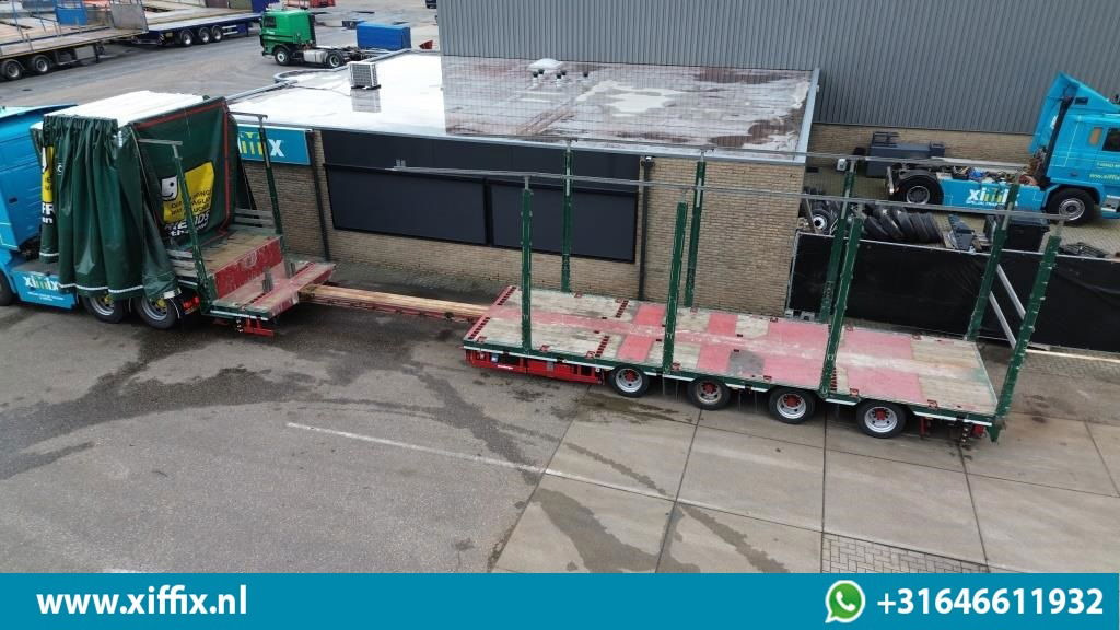 Meusburger 4-ass. Uitschuifbare semi dieplader met huifopbouw / 2x Naloop gestuu - Náves podvalník: obrázok 3 Meusburger 4-ass. Uitschuifbare semi dieplader met huifopbouw / 2x Naloop gestuu - Náves podvalník: obrázok 3