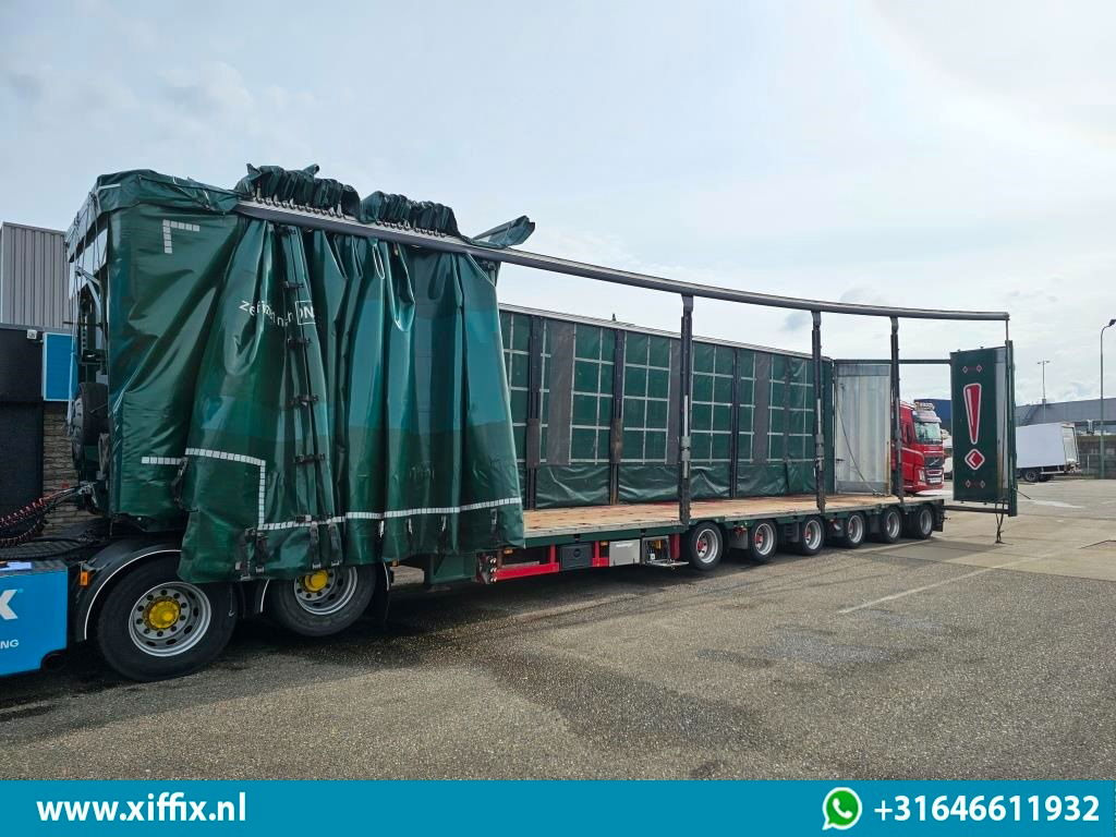 Meusburger 6-ass. Semi dieplader met elektrische huifopbouw / 3x naloop gestuurd - Náves podvalník: obrázok 4 Meusburger 6-ass. Semi dieplader met elektrische huifopbouw / 3x naloop gestuurd - Náves podvalník: obrázok 4