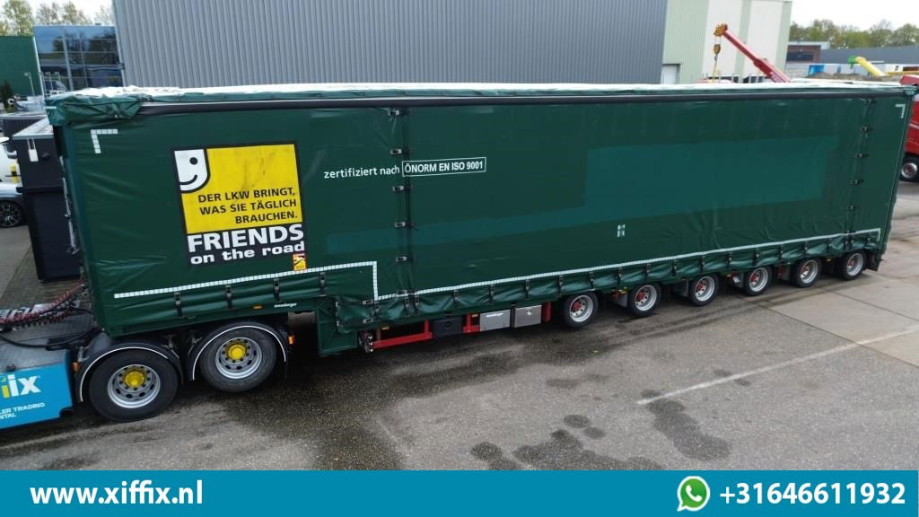 Meusburger 6-ass. Semi dieplader met elektrische huifopbouw / 3x naloop gestuurd - Náves podvalník: obrázok 1 Meusburger 6-ass. Semi dieplader met elektrische huifopbouw / 3x naloop gestuurd - Náves podvalník: obrázok 1
