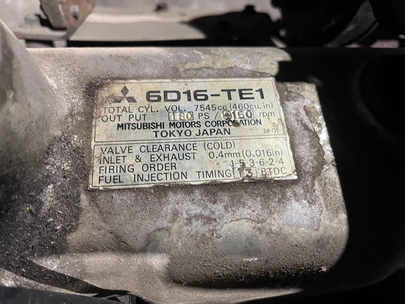 Kobelco Mitsubishi 6D16-TE1 from kobelco crane Fuso motor 142 kW 180PK - Motor pre Nákladné auto: obrázok 3 Kobelco Mitsubishi 6D16-TE1 from kobelco crane Fuso motor 142 kW 180PK - Motor pre Nákladné auto: obrázok 3