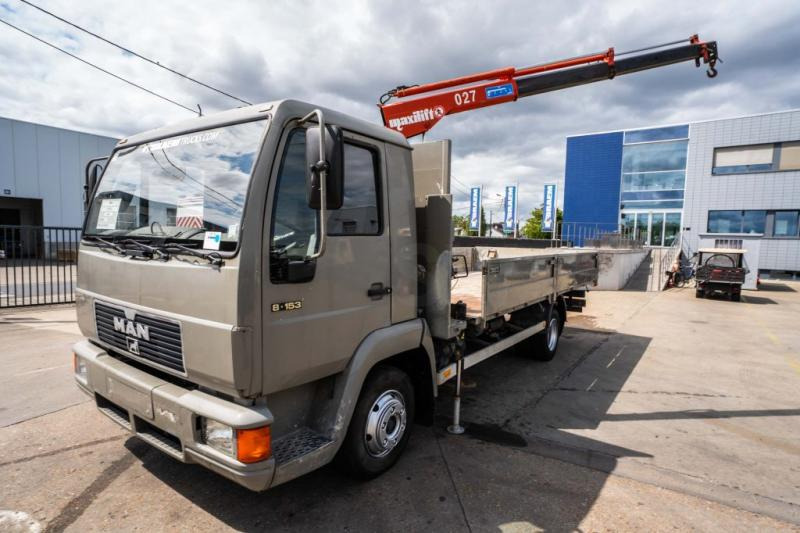 MAN 8.163 BB- MAXILIFT 027 - Valníkový/ Plošinový nákladný automobil, Auto s hydraulickou rukou: obrázok 1 MAN 8.163 BB- MAXILIFT 027 - Valníkový/ Plošinový nákladný automobil, Auto s hydraulickou rukou: obrázok 1