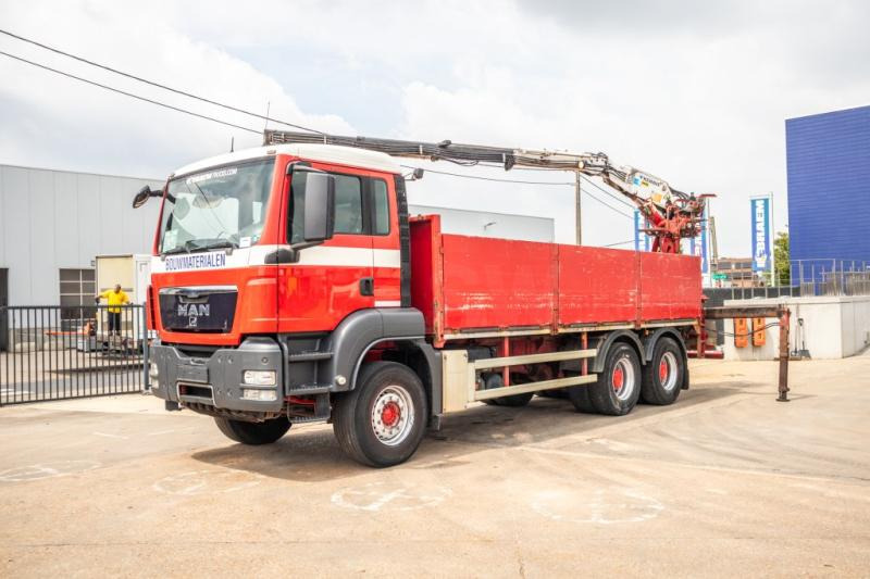 MAN TGS 33.360 BB + KENNIS 16 T/M -3XHYDR. - Valníkový/ Plošinový nákladný automobil, Auto s hydraulickou rukou: obrázok 1 MAN TGS 33.360 BB + KENNIS 16 T/M -3XHYDR. - Valníkový/ Plošinový nákladný automobil, Auto s hydraulickou rukou: obrázok 1