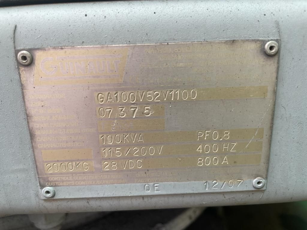 GUINAULT GA 100 - Pozemná energetická jednotka: obrázok 5 GUINAULT GA 100 - Pozemná energetická jednotka: obrázok 5