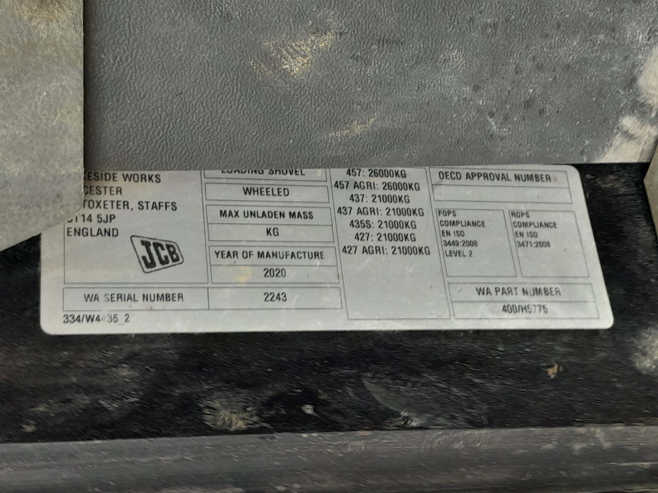 Kolesový nakladač JCB 457ZX: obrázok 12 Kolesový nakladač JCB 457ZX: obrázok 12