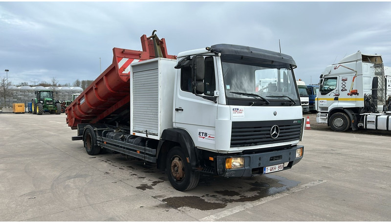 Mercedes-Benz SK 814 (BELGIAN TRUCK / HOOK / PERFECT CONDITION !!! / WITH CONTAINER / 363000 KM !!!! ) - Hákový nosič kontajnerov: obrázok 4 Mercedes-Benz SK 814 (BELGIAN TRUCK / HOOK / PERFECT CONDITION !!! / WITH CONTAINER / 363000 KM !!!! ) - Hákový nosič kontajnerov: obrázok 4