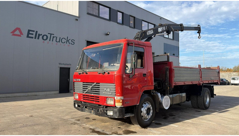 Volvo FL 10 - 320 (MANUAL PUMP / STEEL SUSP. / CRANE / LAMES / POMPE MANUELLE) - Valníkový/ Plošinový nákladný automobil, Auto s hydraulickou rukou: obrázok 1 Volvo FL 10 - 320 (MANUAL PUMP / STEEL SUSP. / CRANE / LAMES / POMPE MANUELLE) - Valníkový/ Plošinový nákladný automobil, Auto s hydraulickou rukou: obrázok 1