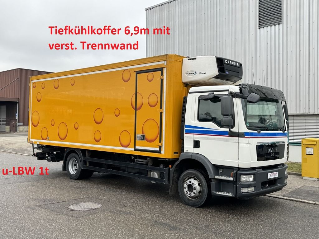 MAN TGM 12.250 Tiefkühlkoffer 6,9m SUPRA 850 LBW E5 - Chladirenské nákladné vozidlo: obrázok 1 MAN TGM 12.250 Tiefkühlkoffer 6,9m SUPRA 850 LBW E5 - Chladirenské nákladné vozidlo: obrázok 1