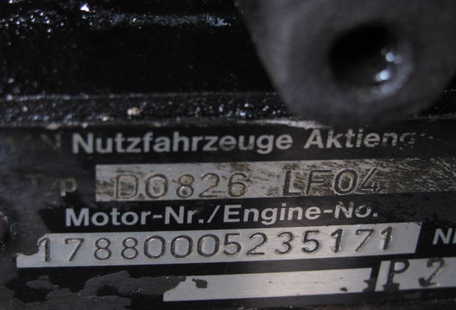 MAN D0826 LF04 232 E2 MAN - Motor pre Nákladné auto: obrázok 2 MAN D0826 LF04 232 E2 MAN - Motor pre Nákladné auto: obrázok 2