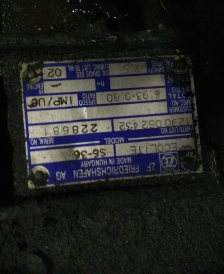 ZF 6S-36, 6S 36 MAN - Prevodovka pre Nákladné auto: obrázok 4 ZF 6S-36, 6S 36 MAN - Prevodovka pre Nákladné auto: obrázok 4