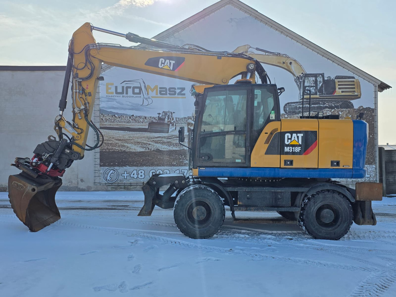 Caterpillar M318F, 2018 ROK, PODPORY + PŁUG, ROTOTILT - Kolesové rýpadlo: obrázok 2 Caterpillar M318F, 2018 ROK, PODPORY + PŁUG, ROTOTILT - Kolesové rýpadlo: obrázok 2