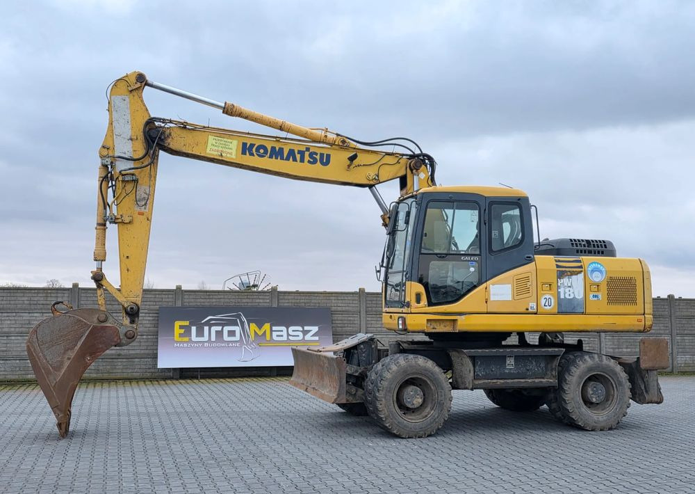 Komatsu PW 180-7EO, 2007 ROK, PODPORY + PŁUG - Kolesové rýpadlo: obrázok 1 Komatsu PW 180-7EO, 2007 ROK, PODPORY + PŁUG - Kolesové rýpadlo: obrázok 1