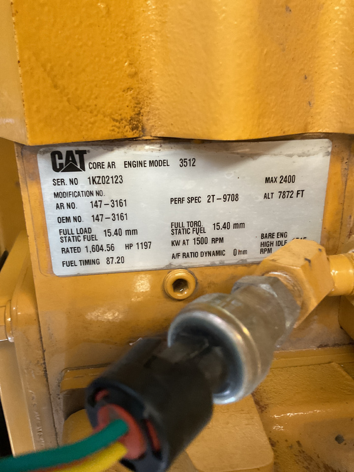 Caterpillar 3512HD, 1275KVA Generatorset. Like brand new. Low standby hours. - Elektrický generátor: obrázok 3 Caterpillar 3512HD, 1275KVA Generatorset. Like brand new. Low standby hours. - Elektrický generátor: obrázok 3