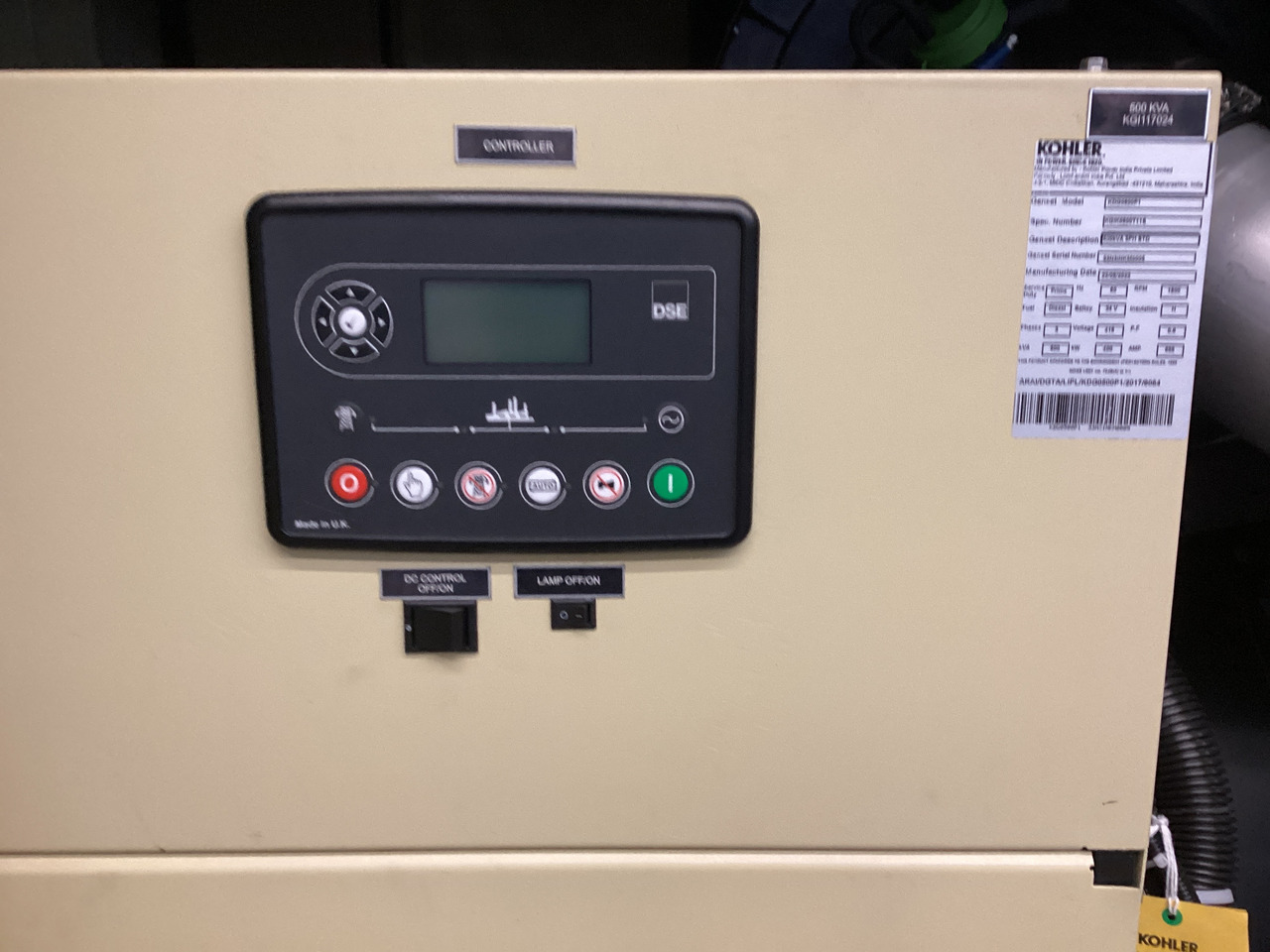 Volvo 515KVA generatorset Kohler. Brand New. - Elektrický generátor: obrázok 3 Volvo 515KVA generatorset Kohler. Brand New. - Elektrický generátor: obrázok 3