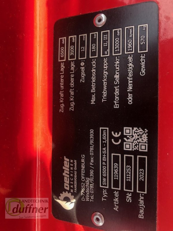 Oehler OL SW 6500 P EH-SA - Naviják pre Lesnícka technika: obrázok 5 Oehler OL SW 6500 P EH-SA - Naviják pre Lesnícka technika: obrázok 5