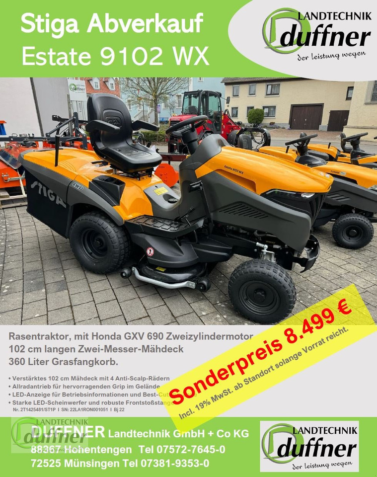Stiga Estate 9102 WX Allrad - Záhradná kosačka: obrázok 2 Stiga Estate 9102 WX Allrad - Záhradná kosačka: obrázok 2