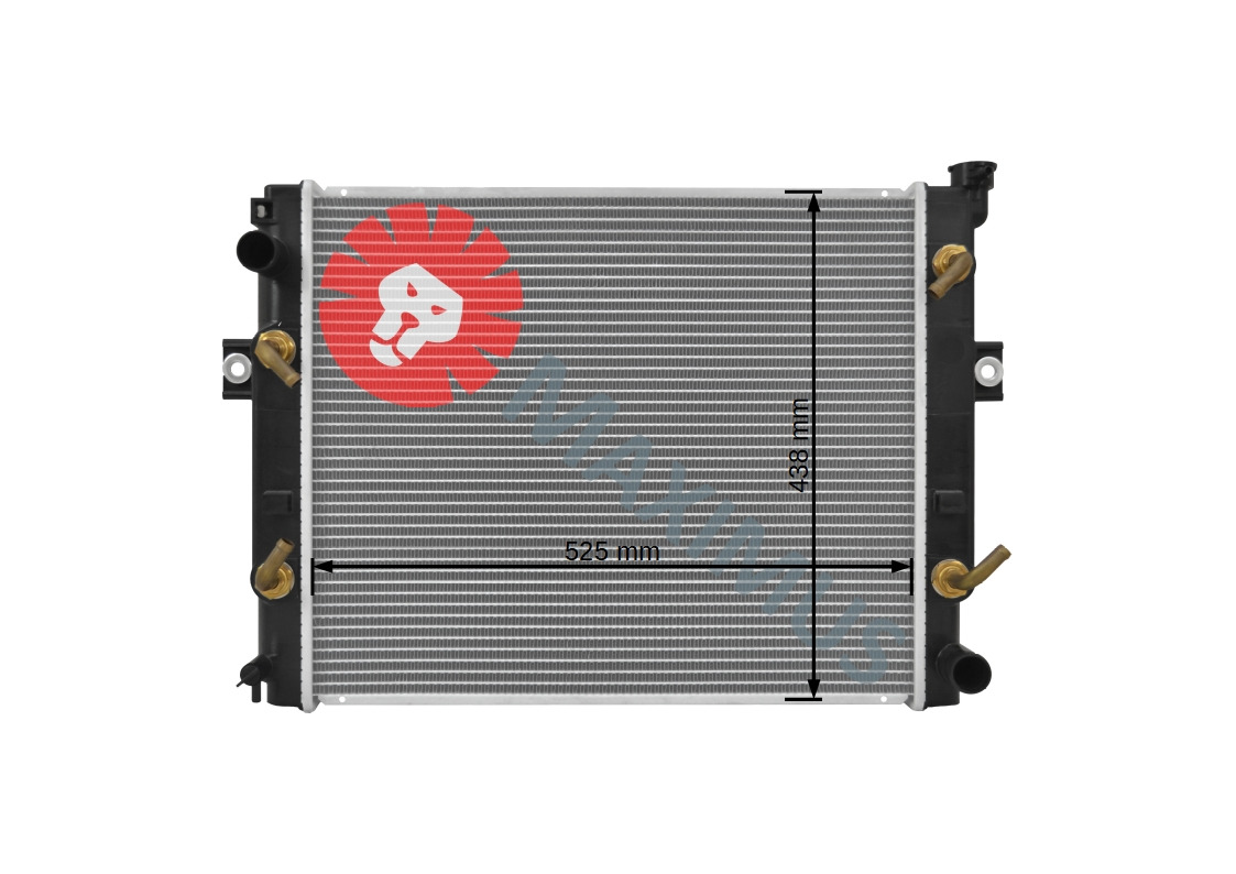 TOYOTA 7FGCU35 , 7FGCU45 - Chladič pre Vysokozdvižný vozík: obrázok 2 TOYOTA 7FGCU35 , 7FGCU45 - Chladič pre Vysokozdvižný vozík: obrázok 2